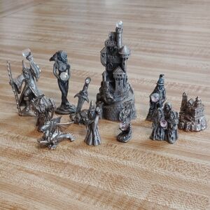 Fantasy Pewter Figurine Set